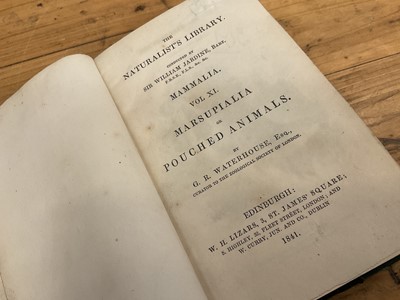 Lot 1700 - Sir William Jardine, The Naturalist's Library, 15 Vols. in total including Birds of Great Britain and Ireland Vols 1, published 1838, all volumes with hand coloured plates