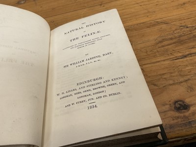 Lot 1700 - Sir William Jardine, The Naturalist's Library, 15 Vols. in total including Birds of Great Britain and Ireland Vols 1, published 1838, all volumes with hand coloured plates