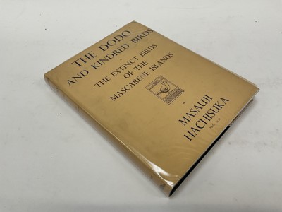 Lot 1707 - Masauji Hachisuka - The Dodo and Kindred Birds, or the Extinct Birds of the Mascarene Islands, 1st edition, limited to an edition of 485, London: H. F. & G. Witherby, 1953 with dust jacket, 29 x 22...