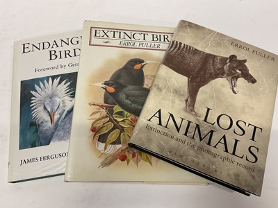 Lot 1709 - Bruce Spittle - Moa Sightings, 3 Volumes, signed by the author, together with a quantity of books relating to extinct birds. (1 box)
