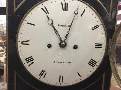 Lot 650 - Regency bracket clock by Gorham, Kensington