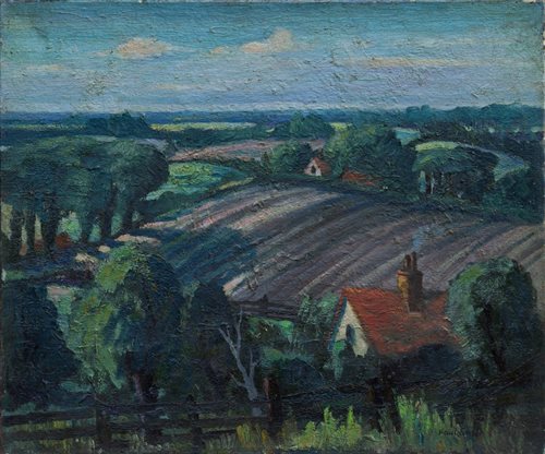 Lot 998 - Paul Earee (1888 - 1968), oil on canvas -...