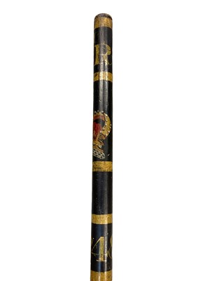 Lot 116 - William IV Beadles staff with painted crowned WR cipher and no. 48, 181cm high