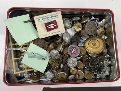 Lot 597 - Collection of Police badges, buttons and other insignia (1 box)