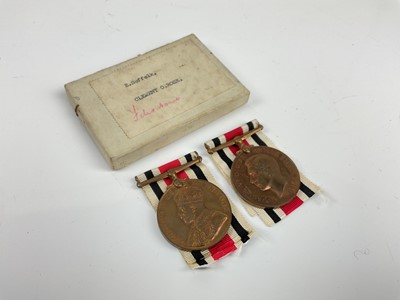 Lot 604 - George V Special Constabulary Long Service medal named to Par. Offr. Frederic Rose, together with a George VI Special Constabulary Long Service medal named to Clement O. Rose, with box of issue.