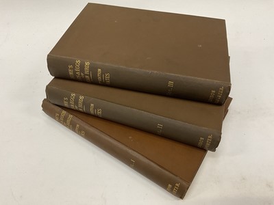 Lot 1727 - Allan O. Hume - The Nests and Eggs of Indian Birds, Second edition, edited by Eugene William Oates, 3 volumes, R. H. Porter, 1889-90, cloth binding