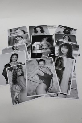 Lot 1515 - Glamour models topless photographs.  Approx 27