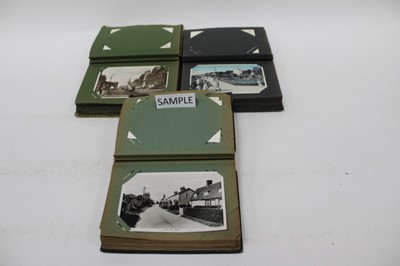Lot 1514 - Three small albums of postcards, all UK tops, comics etc.  Approx 110