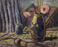 Lot 1005 - Paul Earee (1888 - 1968), oil on panel - still...
