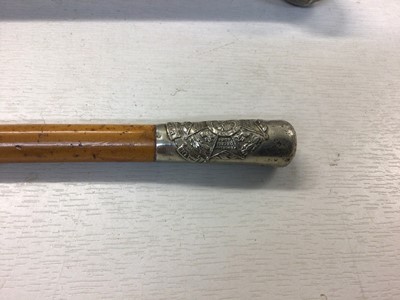 Lot 535 - Manchester Regiment swagger stick, East Lancashire Regiment swagger stick Border Regiment swagger stick (3)