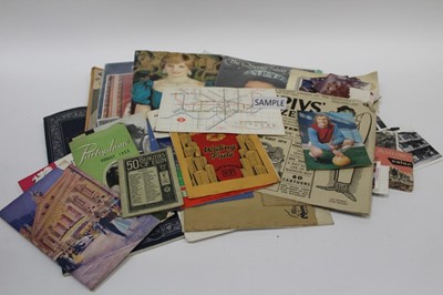 Lot 1480 - Collection of mixed ephemera