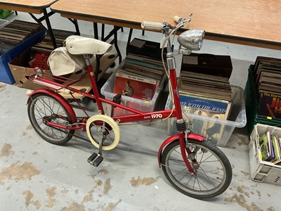 Lot 2559 - Tri-ang Junior 1970 folding children's bicycle, under Moulton Licence.