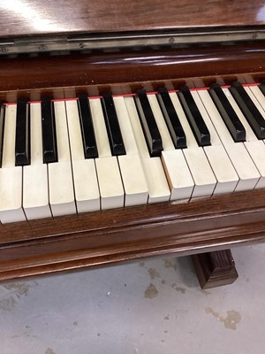 Lot 1449 - Rare late 19th century Steinway and Sons rosewood and marquetry inlaid upright piano, circa 1896