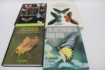 Lot 1735 - Two boxes of books on butterflies