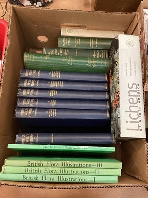 Lot 1748 - Box of books relating to flora, fauna and lichens