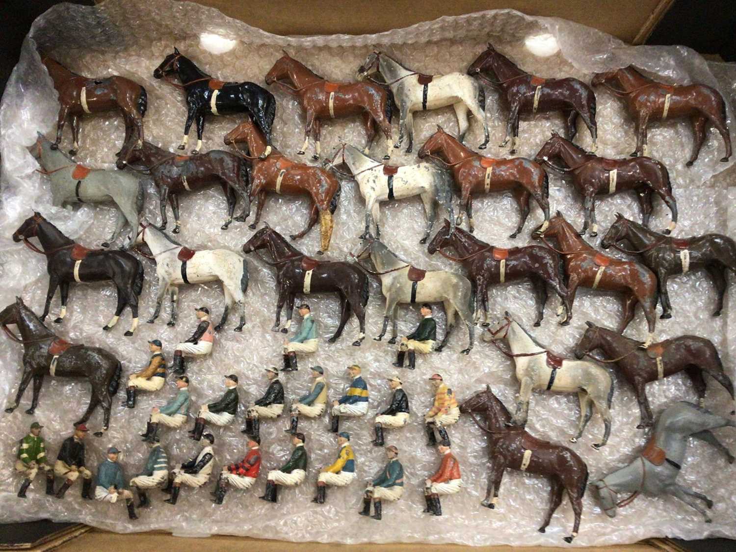 Lot 1971 - Selection of Britains Horse and Jockeys Racing Colours (approx 20 Horse and Jockeys)