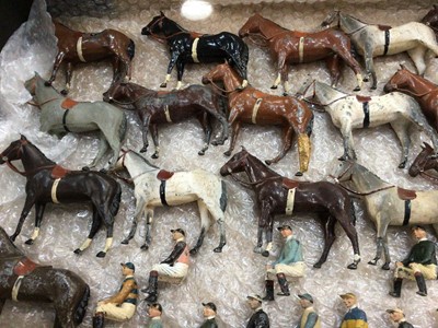 Lot 1971 - Selection of Britains Horse and Jockeys Racing Colours (approx 20 Horse and Jockeys)