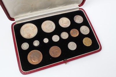 Lot 228 - G.B. - George VI fifteen coin proof set 1937 Crown to Farthing, including Maundy F.D.C. (N.B. In case of isse) (1 coin set)