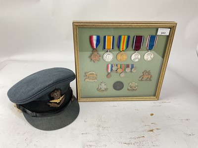 Lot 653 - First World War and later medal group comprising 1914 -  15 Star named to Lieut. A. W. Gwyn. Welsh R. together with War and Victory medals named to Lieut. A. W. Gwyn