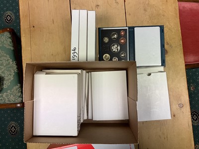 Lot 230 - G.B. - Royal Mint mixed year proof sets in blue cases to include 1983-89 & 1991-96 inclusive (N.B. All cased, but some without Certificate's of Authenticity) (13 coin sets)