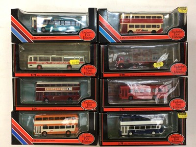 Lot 1980 - Diecast boxed selection of E.F.E. model buses (36)