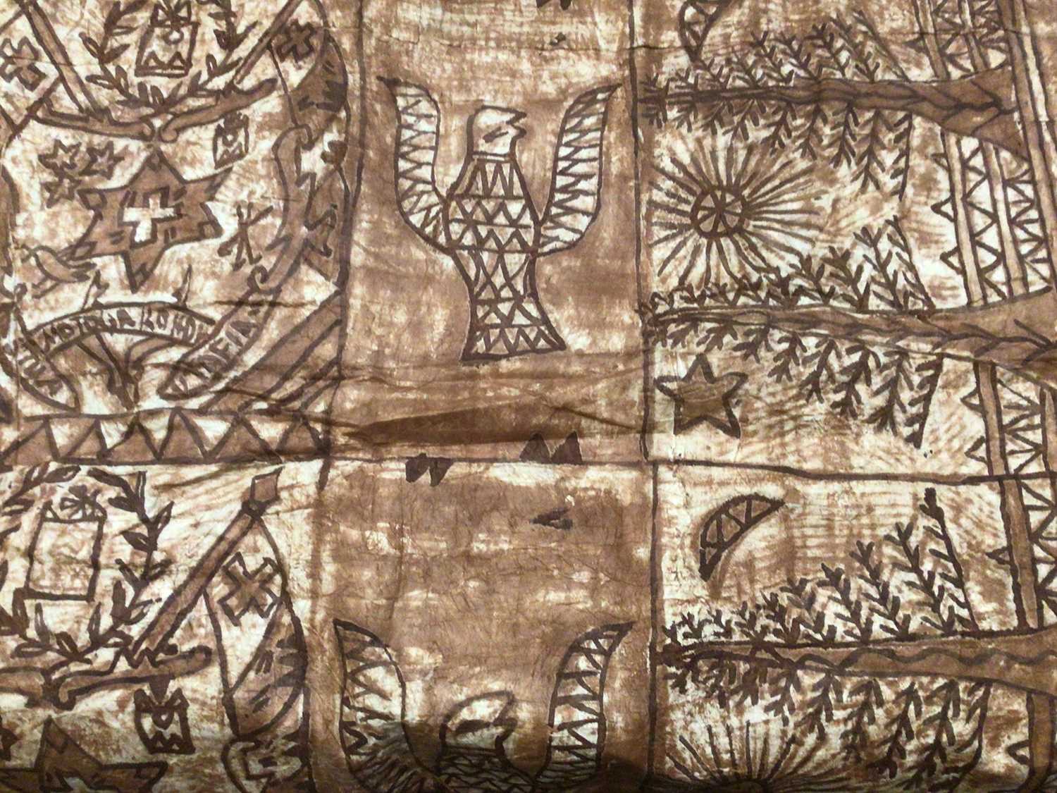 Lot 2132 - Tongan Tapa cloth wall hanging