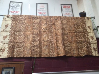 Lot 2132 - Tongan Tapa cloth wall hanging