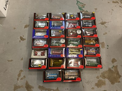 Lot 1982 - Diecast boxed selection of E.F.E. model buses (24)