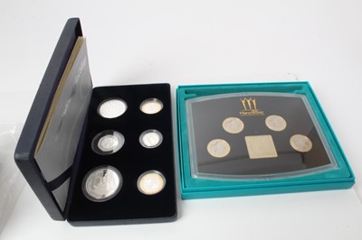 Lot 234 - G.B. - Royal Mint mixed proof sets to include 'Family Silver Six Coin Collection' 2007 and 'Commonwealth Games Bimetallic' £2 x 4 coin collection 2002 (N.B. Both sets cased with Certificate's of Au...