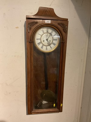 Lot 2585 - Vienna regulator wall clock