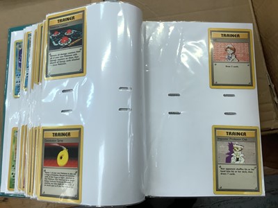 Lot 1521 - Pokémon cards to include rare base set Wizards of the coast Charizard 4/102 in very good condition with fourteen other Holographic Cards and others