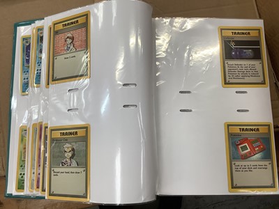 Lot 1521 - Pokémon cards to include rare base set Wizards of the coast Charizard 4/102 in very good condition with fourteen other Holographic Cards and others