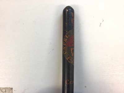 Lot 610 - Victorian painted truncheon with Crowned VR Royal Arms and 'Constable' and turned wood grip 41cm