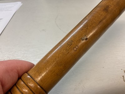 Lot 619 - Birmingham Special Constable 1916-1919 commemorative truncheon with transfer decoration and three other truncheons(4)