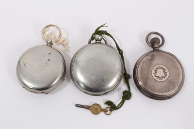 Lot 928 - Silver cased Limit pocket watch and two other plated pocket watches (3)