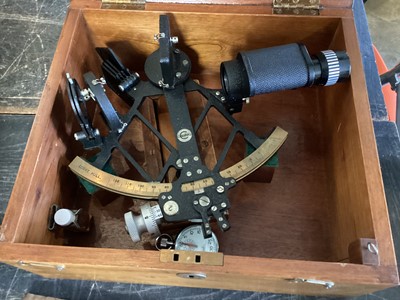 Lot 2480 - Cooke Hull cased sextant