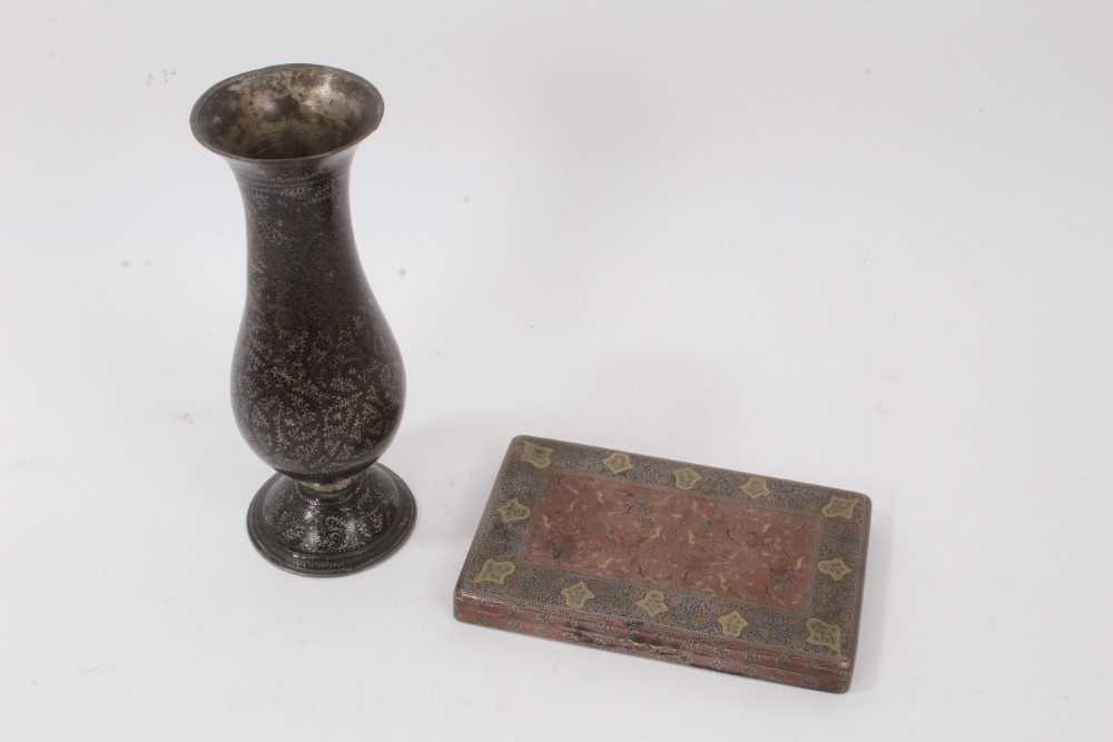 Lot 745 - Two pieces of Indian Bidri ware