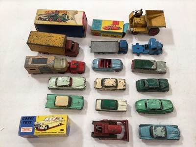 Lot 1832 - Box of Dinky, Corgi and other model cars