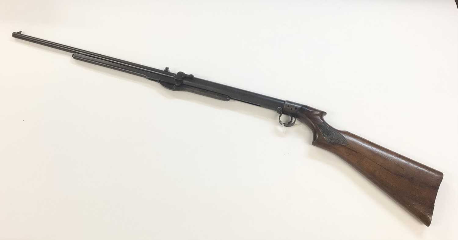 Lot 980 - Vintage BSA .22 under lever air rifle with