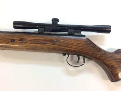 Lot 984 - Relum .22 air rifle with break action and BSA telescopic sight