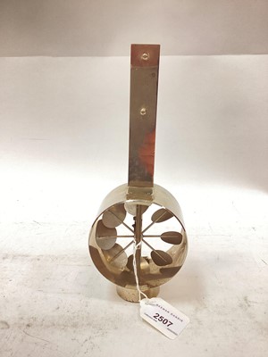 Lot 2507 - A anemometer, marked Brevet Paris, 9 1/2" long