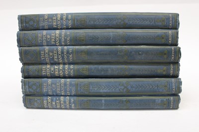 Lot 1688 - History of Freemasonry by R.F. Gould - six volumes, together with 16 leather bound volumes by Alistair Maclean