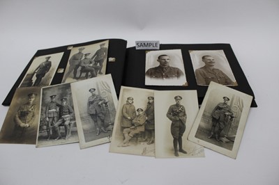 Lot 1522 - Postcards and photographs in four family albums  including various WW1 military subjects and unusual British Union of Facists Visit to Germany in 1936. Plus some local cards etc.
