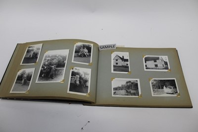 Lot 1522 - Postcards and photographs in four family albums  including various WW1 military subjects and unusual British Union of Facists Visit to Germany in 1936. Plus some local cards etc.