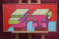 Lot 1041 - Ron Sims (1944 - 2014), acrylic on canvas -...