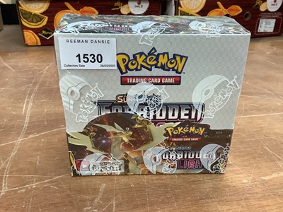 Lot 1530 - Pokemon TCG Sun & Moon Forbidden Light booster box factory sealed