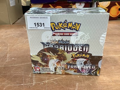 Lot 1531 - Pokemon TCG Sun & Moon Forbidden Light booster box factory sealed