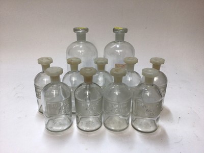 Lot 2575 - Collection of glass chemist's bottles