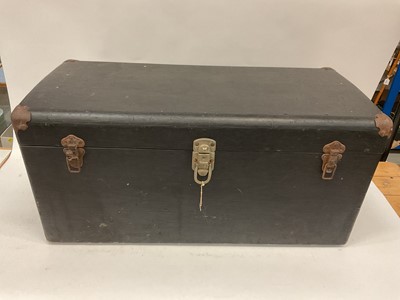 Lot 2026 - 1950s Vinyl covered car trunk.