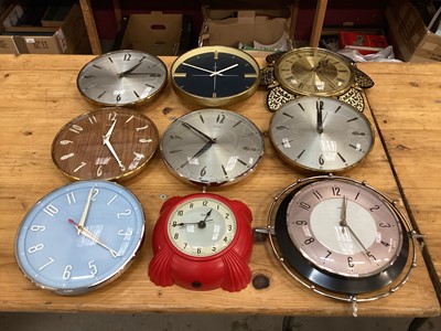 Lot 2579 - Group of Metamec wall clocks